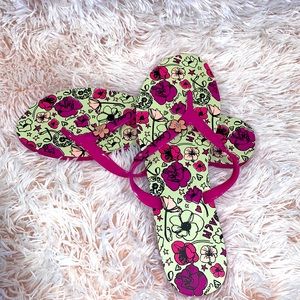 Coach size 10 women's rubber flip flops